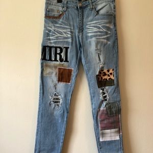 Amiri Jeans Patch Work Brand New-32